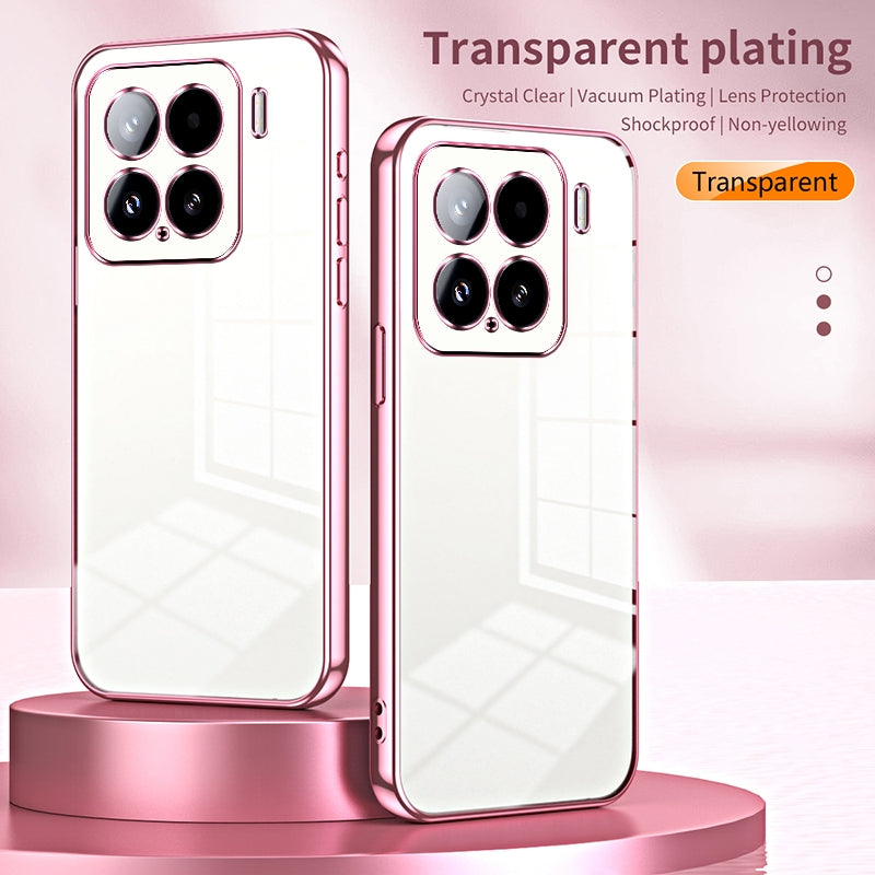 For Xiaomi 15 Transparent Plating Fine Hole Phone Case(Transparent)