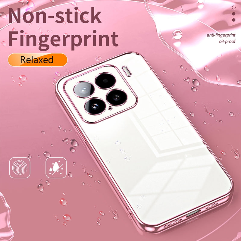 For Xiaomi 15 Transparent Plating Fine Hole Phone Case(Transparent)