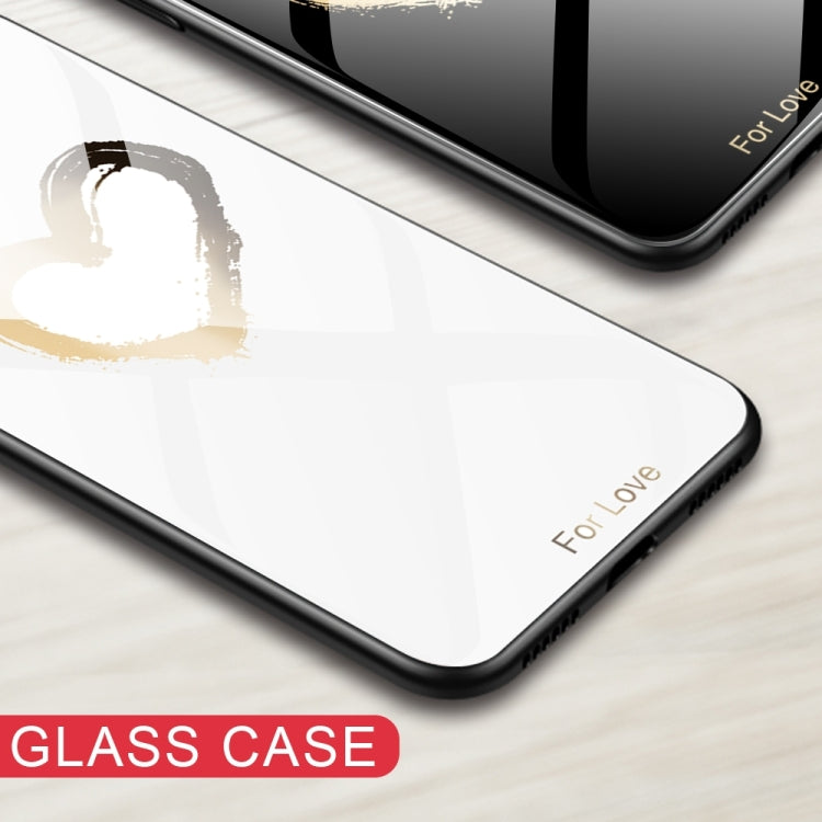 For Samsung Galaxy S24 5G Colorful Painted Glass Phone Case(Love)