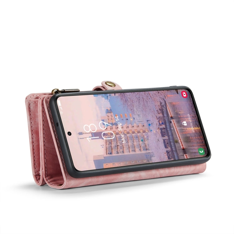 For Samsung Galaxy S24 5G CaseMe 008 Detachable Multifunctional Leather Phone Case(Pink)
