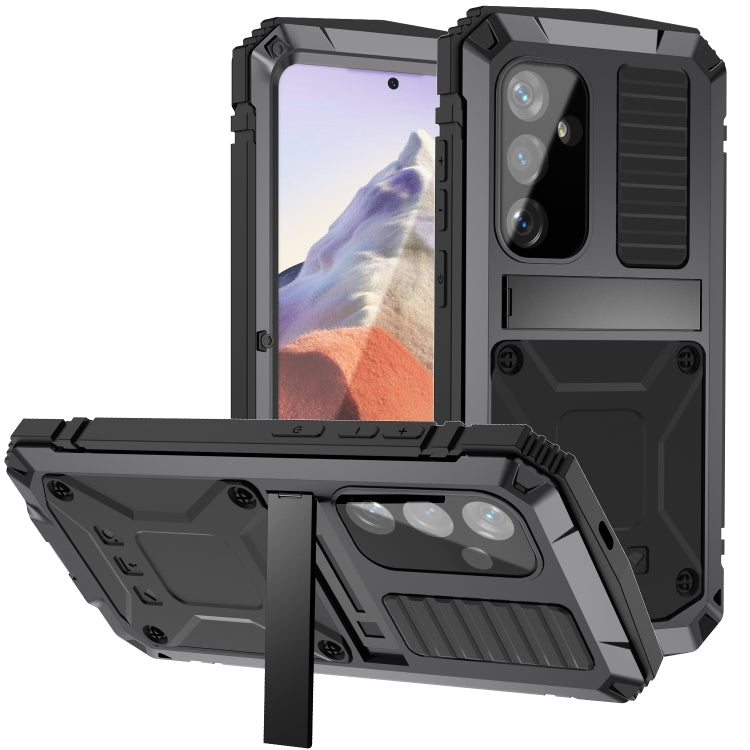 For Samsung Galaxy S24 5G R-JUST Life Waterproof Dustproof Shockproof Phone Case(Black)