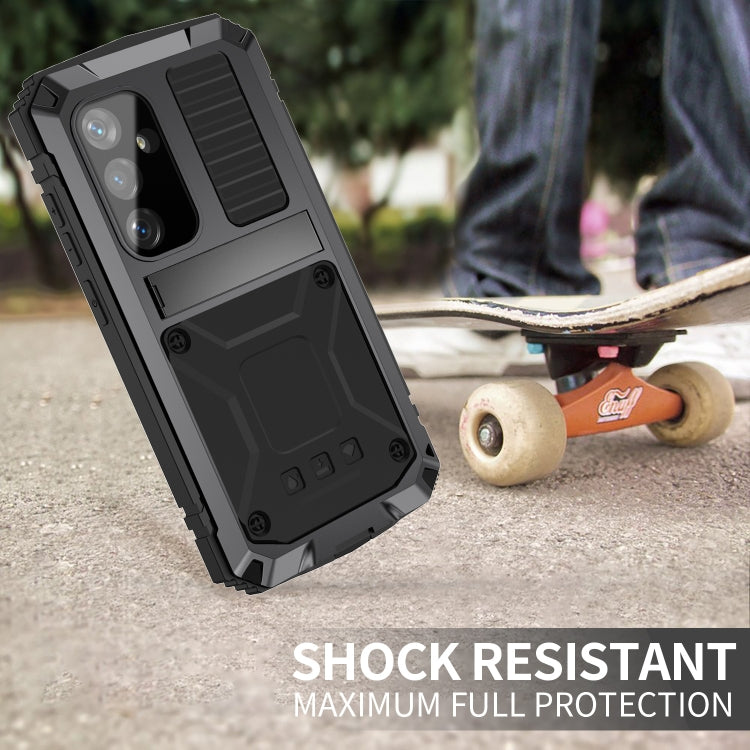 For Samsung Galaxy S24 5G R-JUST Life Waterproof Dustproof Shockproof Phone Case(Black)