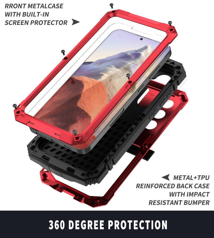 For Samsung Galaxy S24 5G R-JUST Life Waterproof Dustproof Shockproof Phone Case(Red)