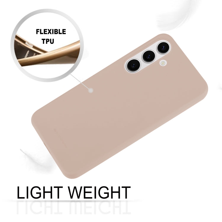 For Samsung Galaxy S24 5G GOOSPERY SOFT FEELING Liquid TPU Soft Phone Case(Apricot)