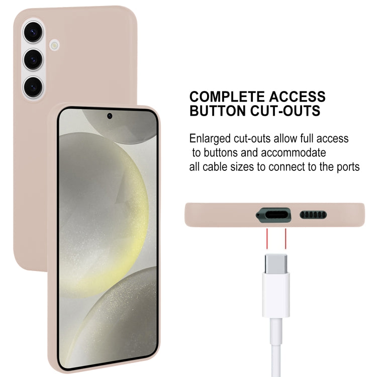For Samsung Galaxy S24 5G GOOSPERY SOFT FEELING Liquid TPU Soft Phone Case(Apricot)
