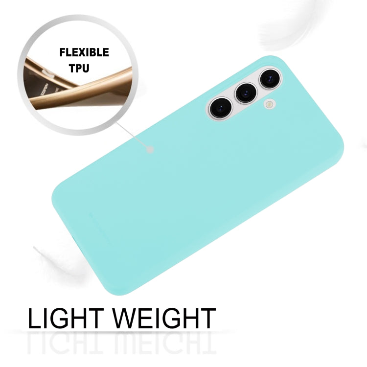 For Samsung Galaxy S24 5G GOOSPERY SOFT FEELING Liquid TPU Soft Phone Case(Mint Green)