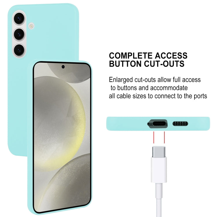 For Samsung Galaxy S24 5G GOOSPERY SOFT FEELING Liquid TPU Soft Phone Case(Mint Green)