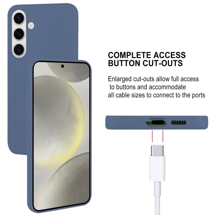 For Samsung Galaxy S24 5G GOOSPERY SOFT FEELING Liquid TPU Soft Phone Case(Dark Blue)