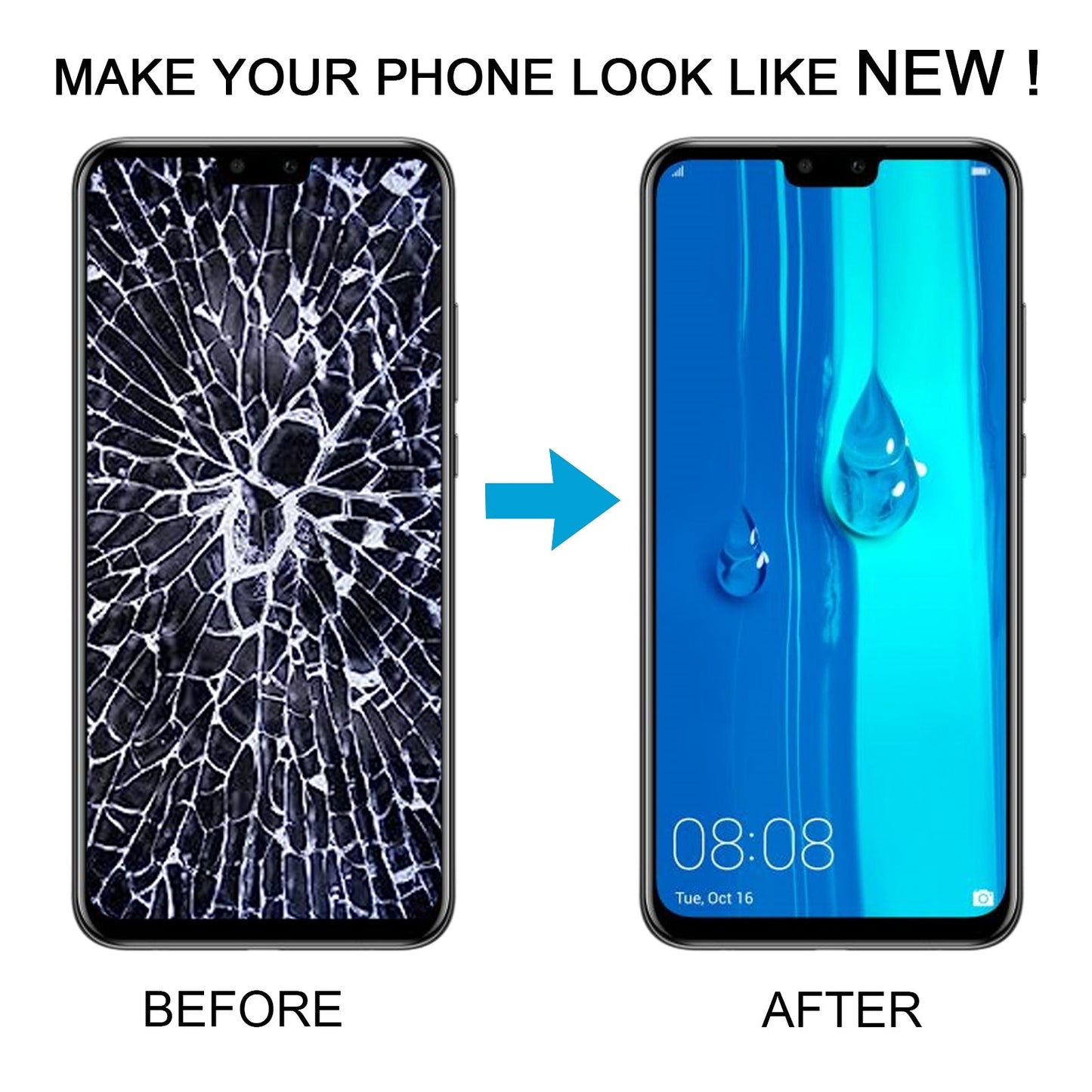 For Huawei Y8s Cog LCD Screen with Digitizer Full Assembly