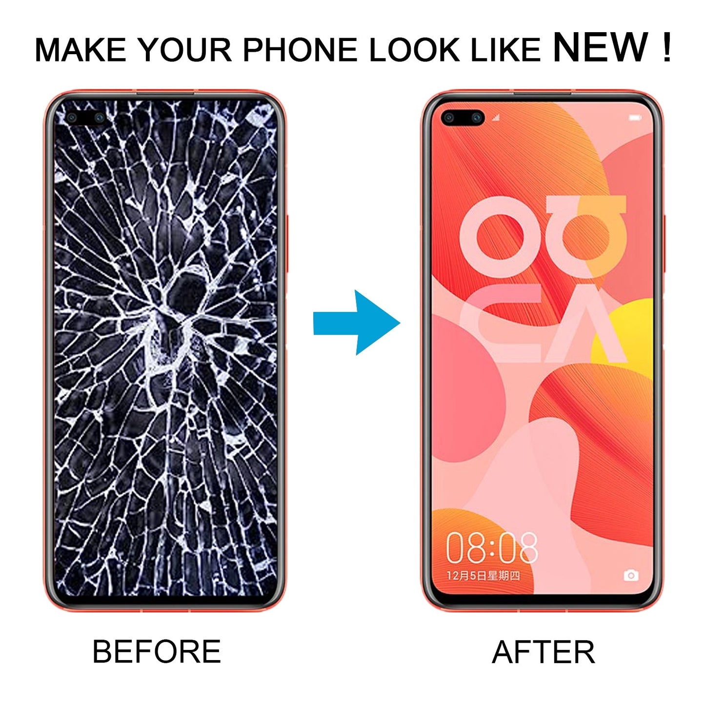 For Honor V30 Cog LCD Screen with Digitizer Full Assembly