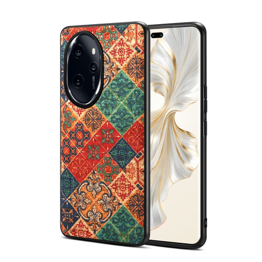 For Honor 100 Pro Four Seasons Flower Language Series TPU Phone Case(Winter Blue)