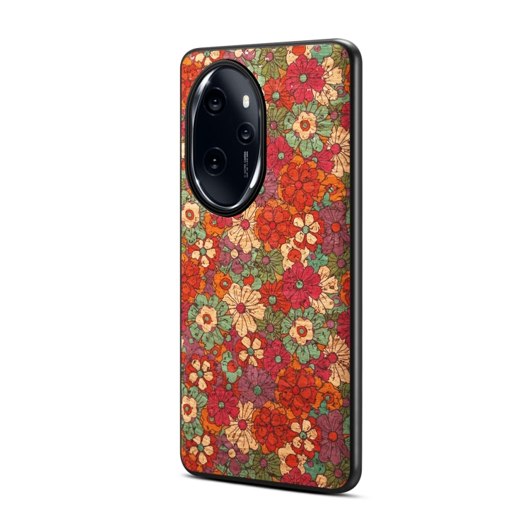 For Honor 100 Pro Four Seasons Flower Language Series TPU Phone Case(Summer Red)