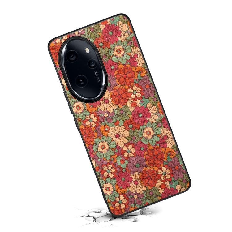 For Honor 100 Pro Four Seasons Flower Language Series TPU Phone Case(Summer Red)
