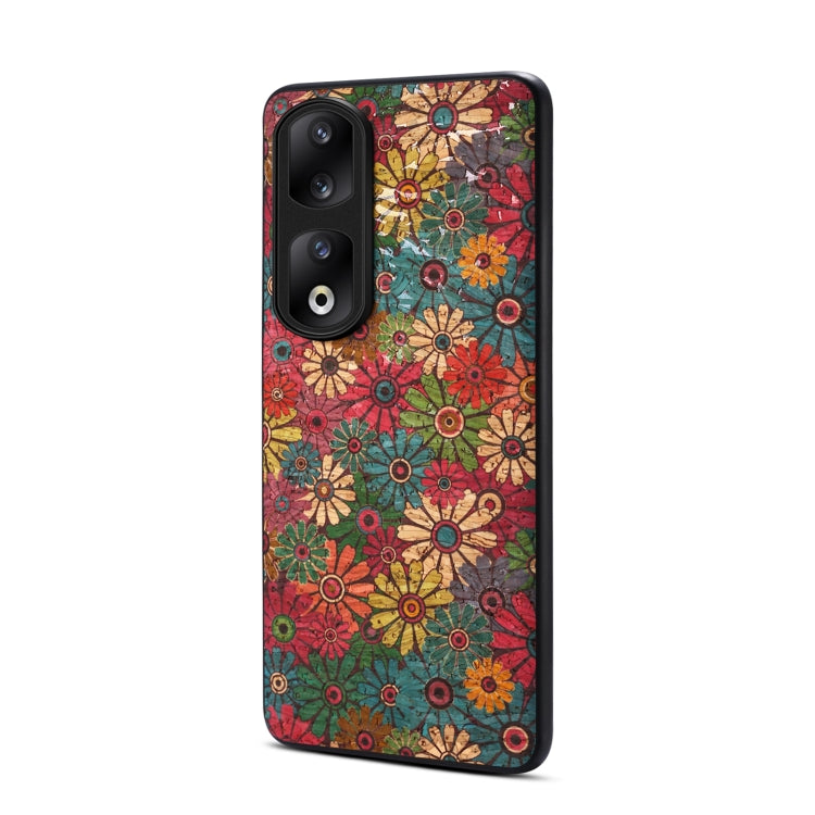 For Honor 90 Pro Four Seasons Flower Language Series TPU Phone Case(Spring Green)