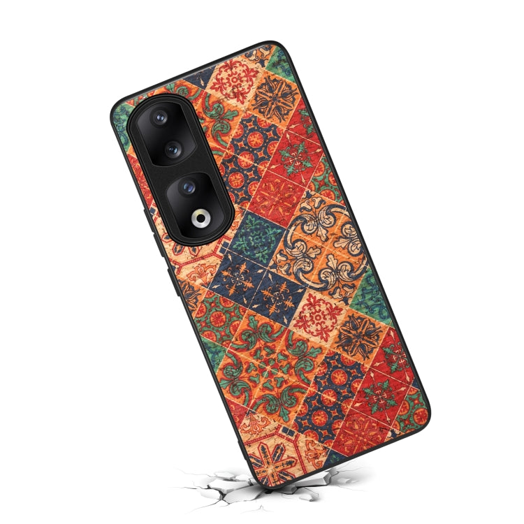 For Honor 90 Pro Four Seasons Flower Language Series TPU Phone Case(Winter Blue)