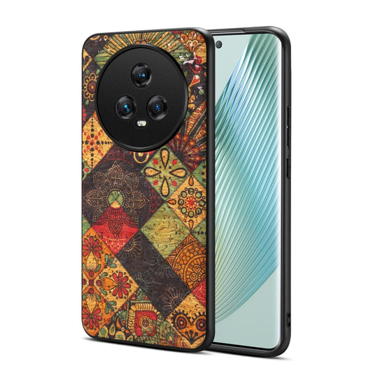 For Honor Magic5 Four Seasons Flower Language Series TPU Phone Case(Autumn Yellow)