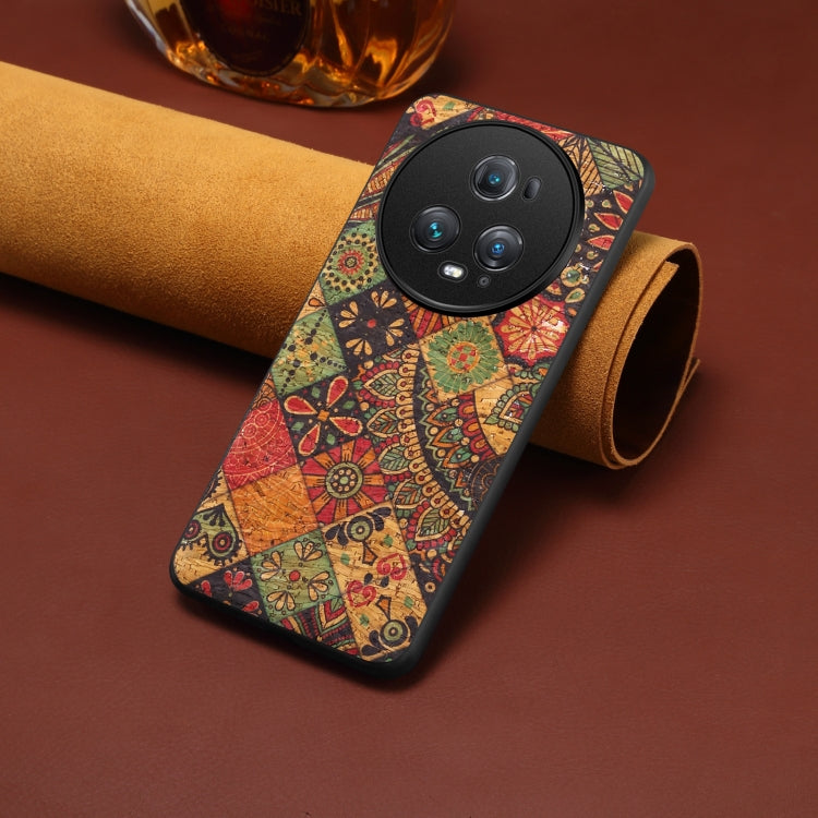 For Honor Magic5 Pro Four Seasons Flower Language Series TPU Phone Case(Autumn Yellow)