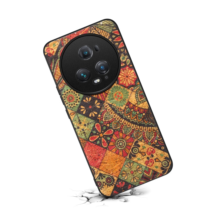 For Honor Magic5 Pro Four Seasons Flower Language Series TPU Phone Case(Autumn Yellow)