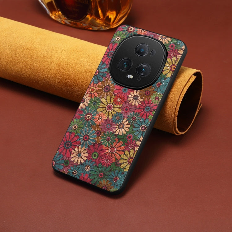 For Honor Magic5 Ultimate Four Seasons Flower Language Series TPU Phone Case(Spring Green)