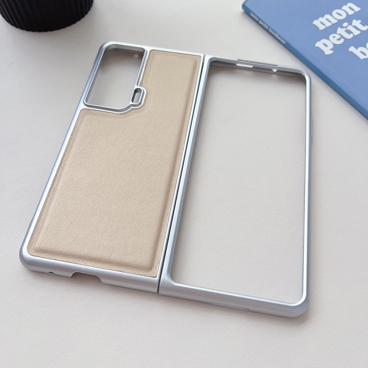 For Honor Magic Vs Metallic Paint Leather Phone Case(White)