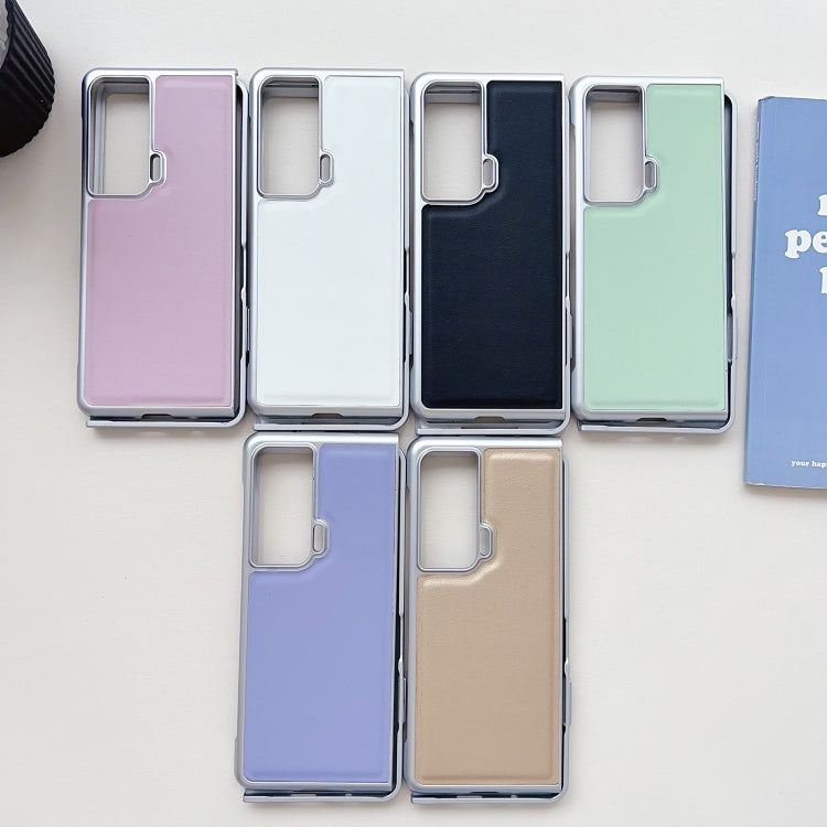 For Honor Magic Vs Metallic Paint Leather Phone Case(Purple)