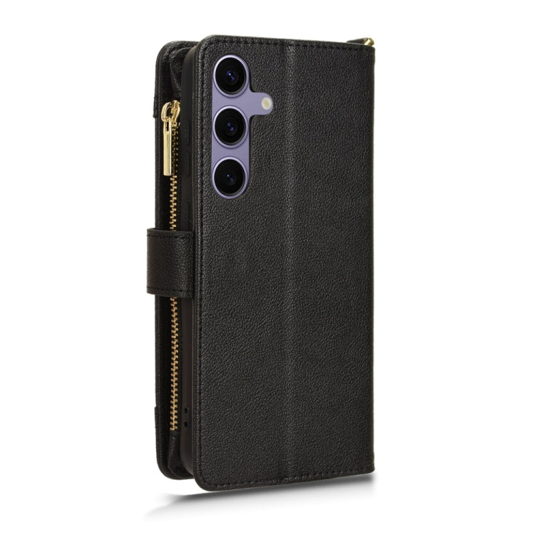 For Samsung Galaxy S24 5G Litchi Texture Zipper Leather Phone Case(Black)