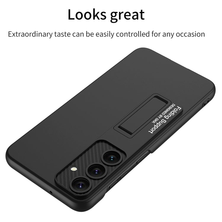 For Samsung Galaxy S24 5G GKK Ultra-thin Shockproof Phone Case with Holder(Red)