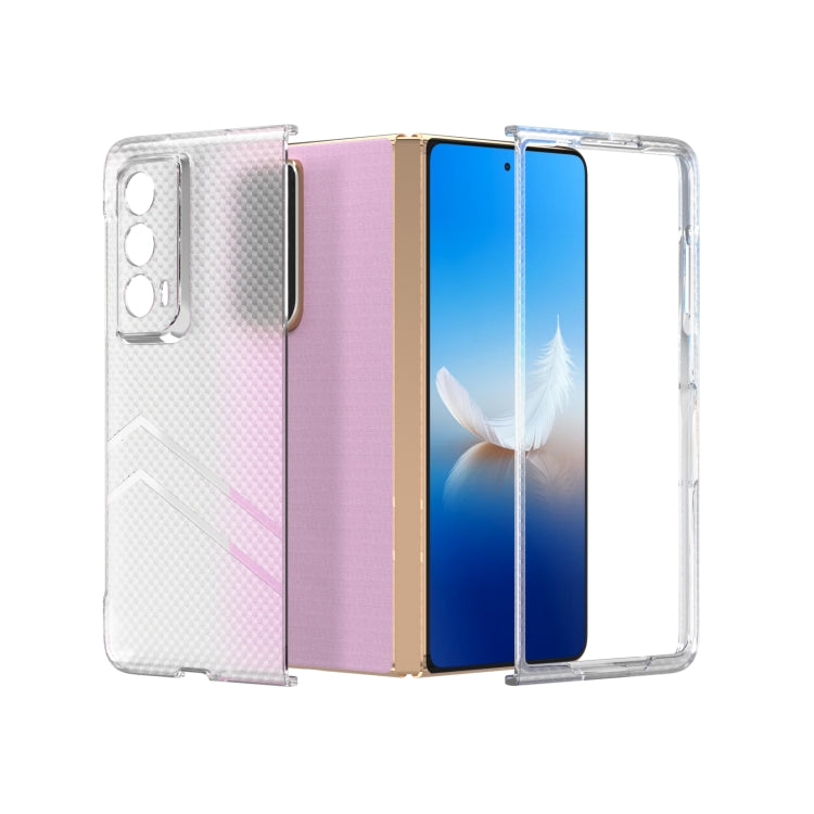 For Honor Magic Vs2 Wave Pattern Transparent Frosted Phone Case