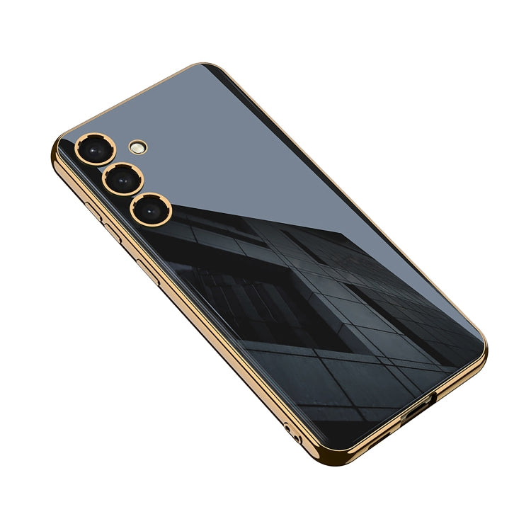 For Samsung Galaxy S24 5G GKK Electroplating TPU Full Coverage Phone Case(Black)