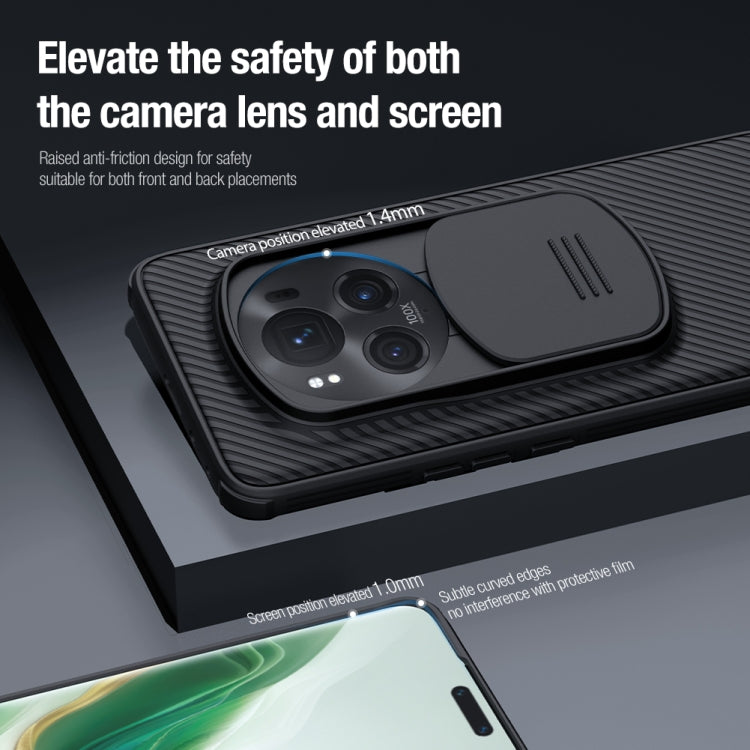 For Honor Magic6 Pro NILLKIN Black Mirror Pro Series Camshield PC Phone Case(Black)