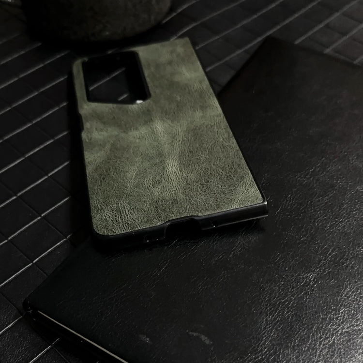 For Honor Magic V2 RSR Porsche Design Crazy Horse Pattern Folding Leather Phone Case(Orange)