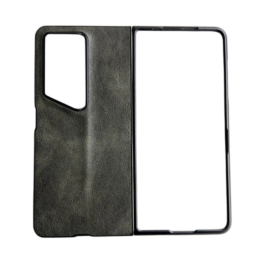 For Honor Magic V2 RSR Porsche Design Crazy Horse Pattern Folding Leather Phone Case(Green)