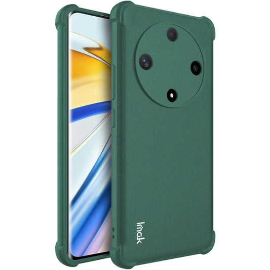 For Honor X9b 5G / Magic6 Lite 5G imak Shockproof Airbag TPU Phone Case(Matte Green)