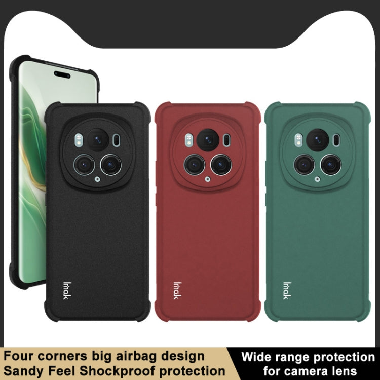 For Honor Magic6 Pro 5G imak Shockproof Airbag TPU Phone Case(Matte Green)
