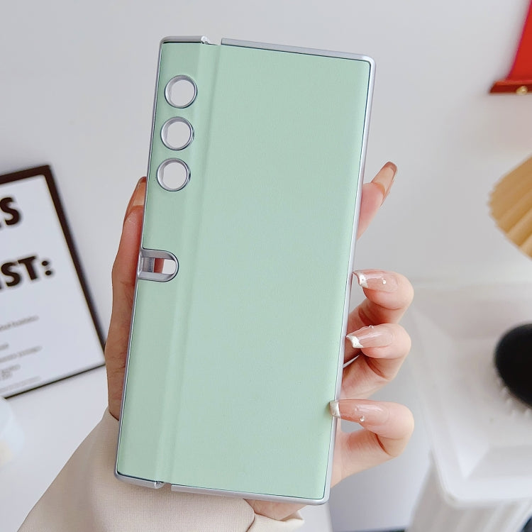 For Honor V Purse Morandi Pearlescent Paint Shockproof Phone Case(Green)