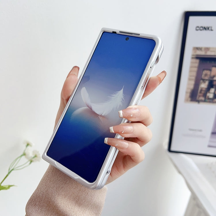 For Honor Magic Vs2 Morandi Pearlescent Paint Shockproof Phone Case(Black)