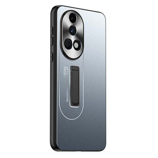 For Huawei nova 12 Ultra Frosted Metal Hybrid TPU Holder Phone Case(Blue)