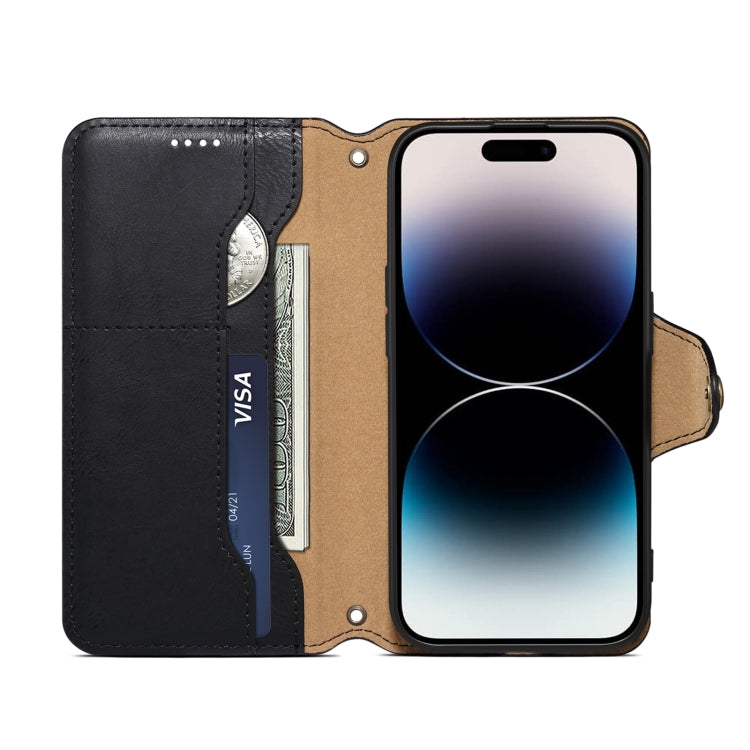 For Honor 100 Denior Cowhide Texture Wallet Style Leather Phone Case(Black)