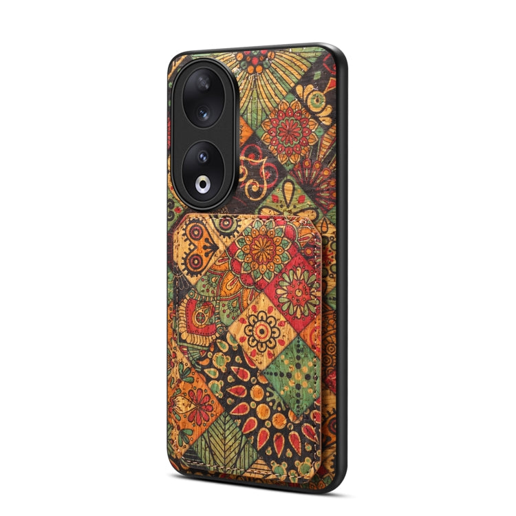 For Honor 90 Dual Card Slot Holder Phone Case(Autumn Yellow)