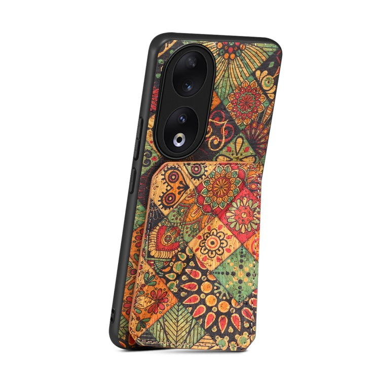 For Honor 90 Dual Card Slot Holder Phone Case(Autumn Yellow)