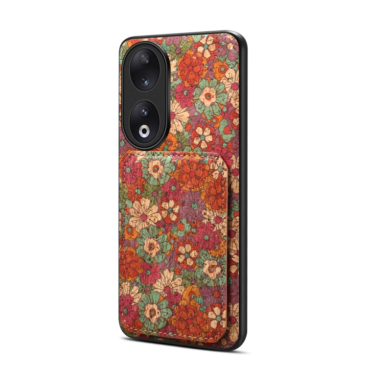 For Honor 90 Dual Card Slot Holder Phone Case(Summer Red)