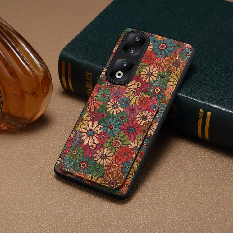 For Honor 90 Pro Dual Card Slot Holder Phone Case(Spring Green)