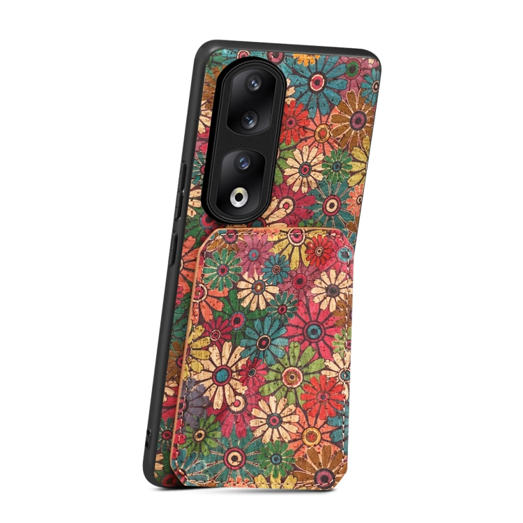 For Honor 90 Pro Dual Card Slot Holder Phone Case(Spring Green)