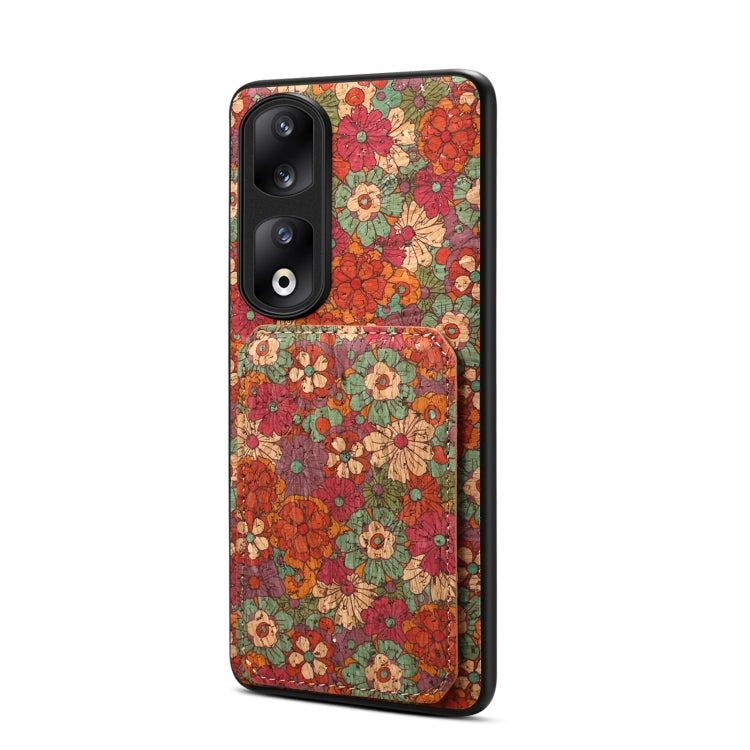 For Honor 90 Pro Dual Card Slot Holder Phone Case(Summer Red)