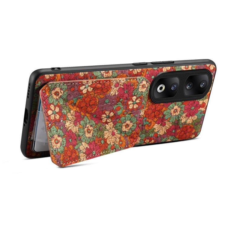 For Honor 90 Pro Dual Card Slot Holder Phone Case(Summer Red)