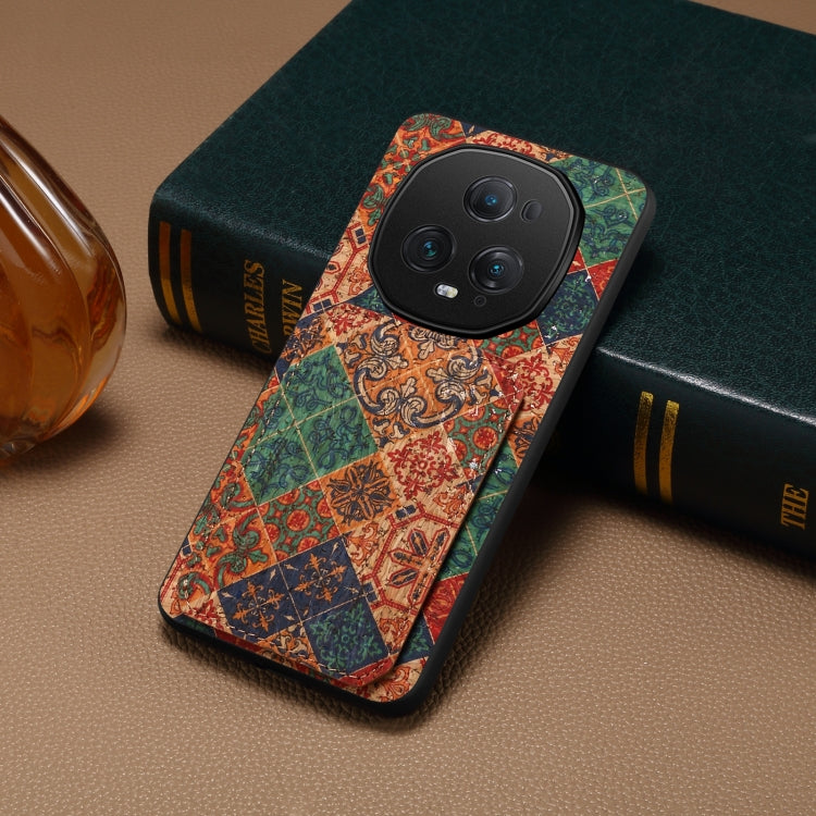 For Honor Magic5 Ultimate Dual Card Slot Holder Phone Case(Winter Blue)