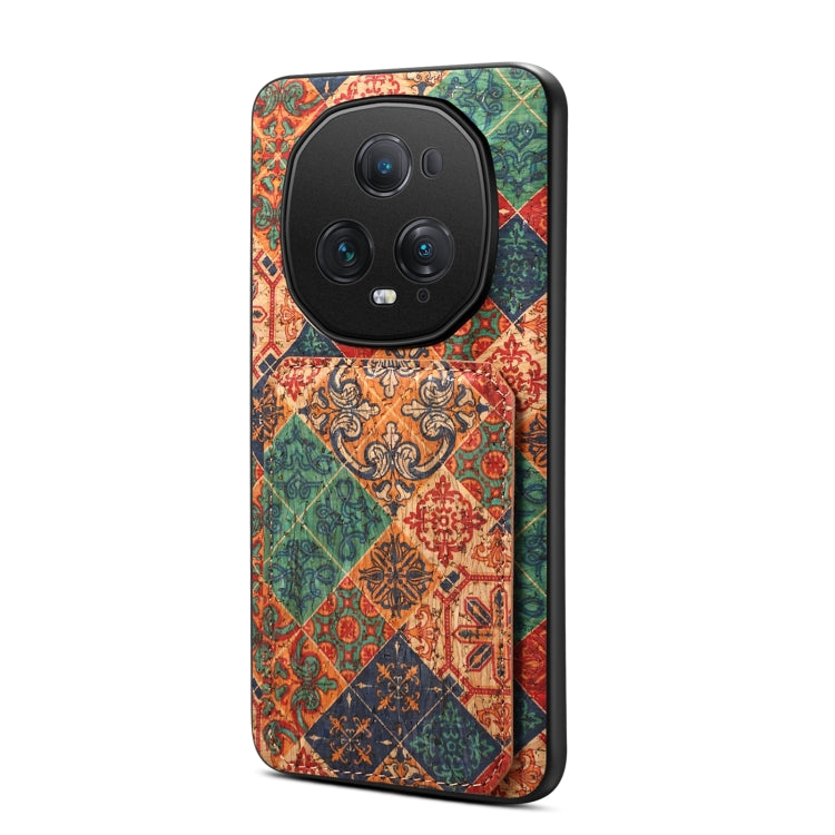 For Honor Magic5 Ultimate Dual Card Slot Holder Phone Case(Winter Blue)