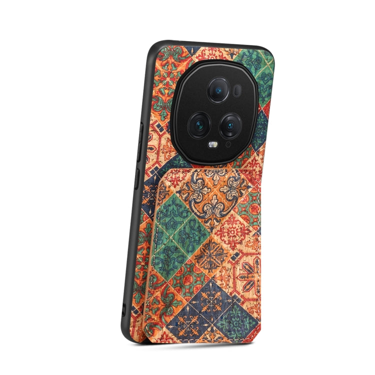 For Honor Magic5 Ultimate Dual Card Slot Holder Phone Case(Winter Blue)