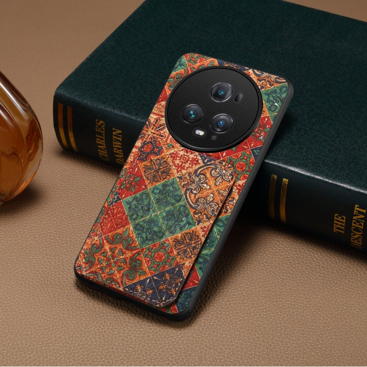 For Honor Magic5 Pro Dual Card Slot Holder Phone Case(Winter Blue)