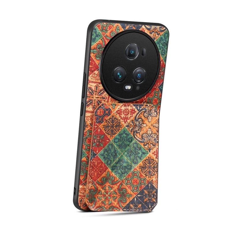 For Honor Magic5 Pro Dual Card Slot Holder Phone Case(Winter Blue)